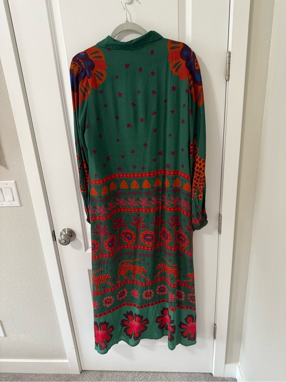 Farm Rio Long Sleeve Maxi Shirt Dress - Picture 5 of 9